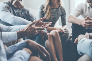 group talking at Addiction Treatment Center