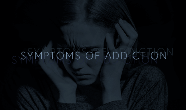 symptoms of addiction infographic