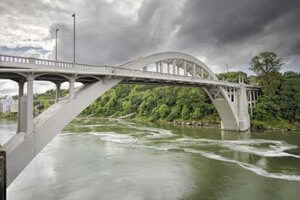 river and bridge near the drug rehab center near West Linn OR