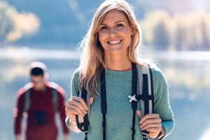 a woman hikes at a heroin rehab center near battle ground 