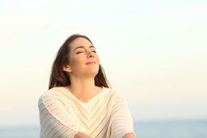 woman enjoying rehab in albany