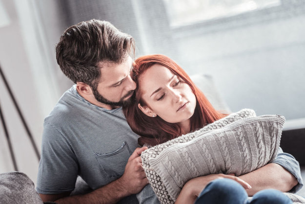 couple discussing how to support a recovering loved one