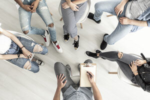 a group at a drug addiction treatment center near mcminnville oregon