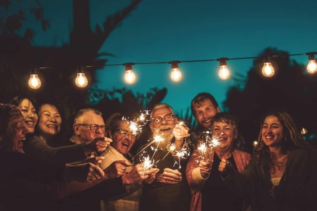 group staying sober during holidays