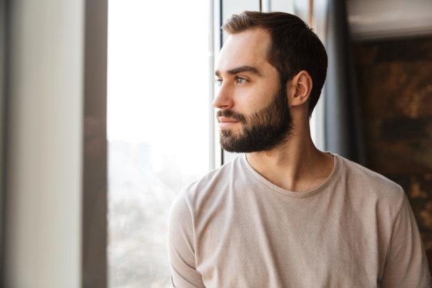 Man thinking about stopping weed use