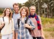 family enjoying a hike together